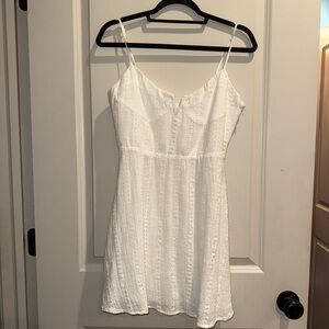 Olivaceous Cream Lace Dress
